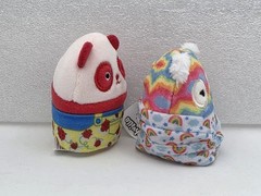 Squishmallow Squishville Mini Plush Lot of 6, Corgi Squid Panda Hippo Antelope