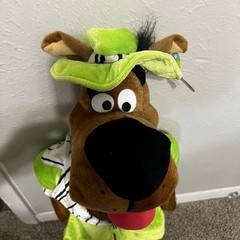 Rare Scooby-Doo Large Pimp Plush Six Flags 30 Inches Tall With Tag