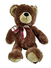 Gund TD Soft Plush Stuffed Bear Brown Beige Plaid Red Beige Bow 14” 4030286