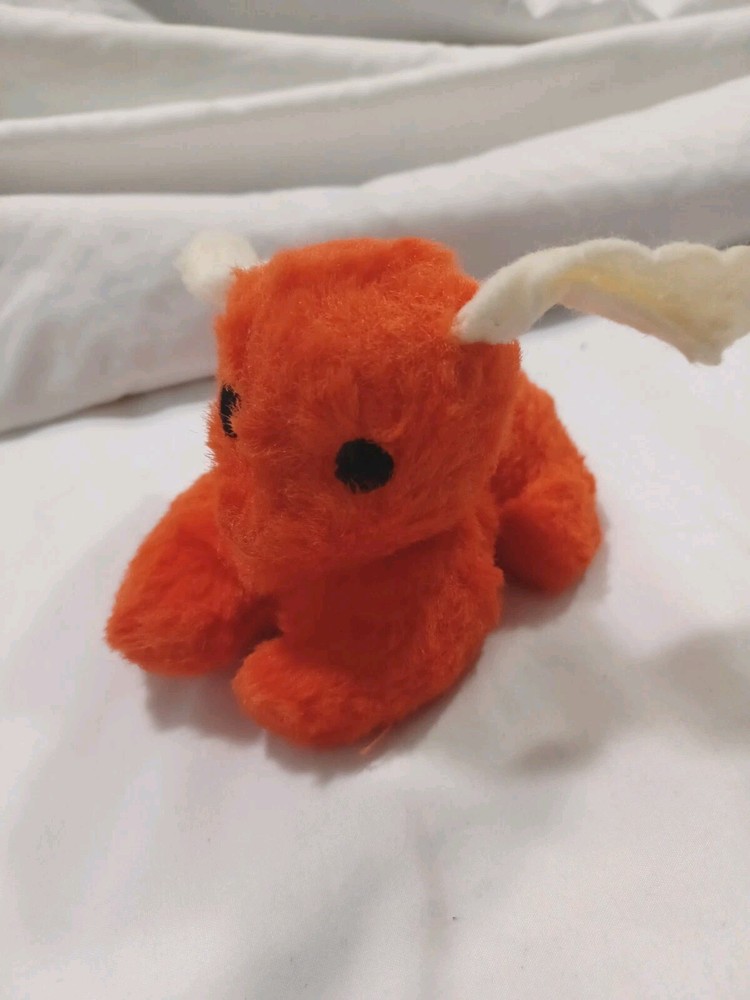 Rare Vtg Pillow Pet Orange Dog Puppy Dardenelle Dakin Plush Stuffed Animal 60 70
