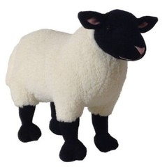 ADORE 14″ Standing Marshmallow the Suffolk Sheep Plush Stuffed Animal Toy
