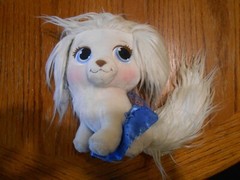 PALACE PET 10″ Cinderella’s Puppy Pumpkin White Blue Skirt 2013 Blip Toys VGC