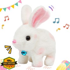 Easfan Bunny Plush Pink Electric Toy