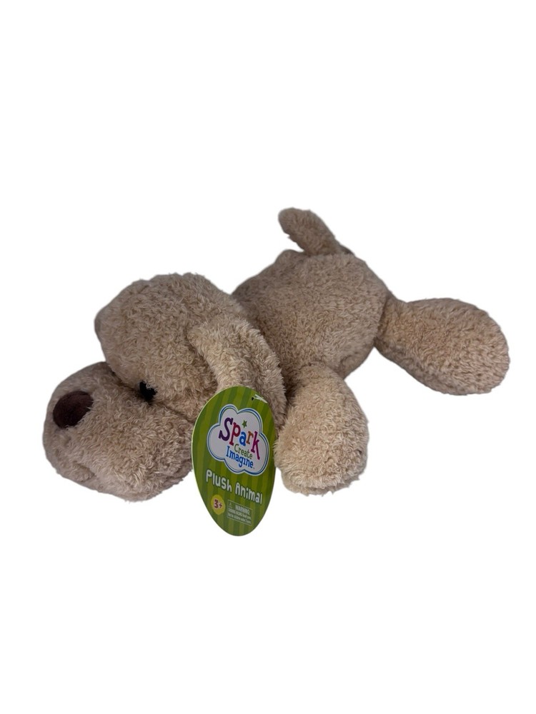 Spark Create Imagine Dog Plush Stuffed Animal Beige/Tan 11”