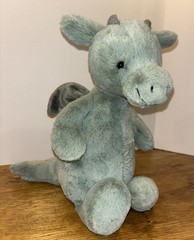 Jellycat BASHFUL DRAGON Green Plush Medium 12″ Toy Authentic Brand New with Tags