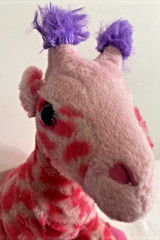 Wild Republic 12″ Plush Stuffed Pink Spotted Giraffe Weighted Toy Animal