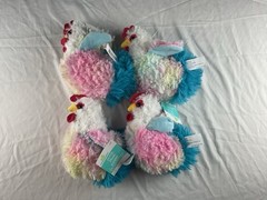 7 Way To Celebrate! Cute Shaggy Chicken Plush Lot Chicken Stuffed Animal