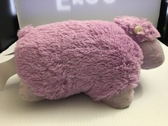 Pillow Pet Pee Wees Huggable Hippo Plush Stuffed Animal Lavender Purple 2011