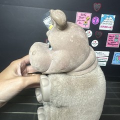 Vintage Baby Hippo Zoo Borns Ed Kaplan Gray 9″ Stuffed Plush 1994