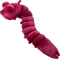 Toji Worm Plush Body Pillow – 47″ Soft Anime Toy in Burgundy Red