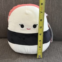 NWT Lot x2 Squishmallow 8-9” Odion Spicy Ramen Noodles Solenn Salmon Sushi Plush