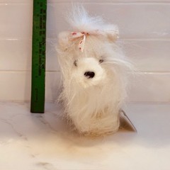 Ganz Webkinz Yorkie HM070 Dog New Unused Tag Plush Stuffed Animal White Pink 8”