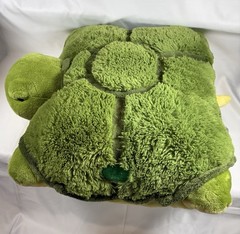 Pillow Pets Turtle 18” Green Plush 2009 Retired Stuffed Animal Foldable Toy