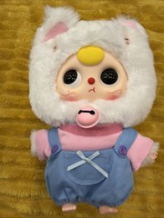 BB3 Kitten Wardrobe Baby Three Plush White Cat Pendant