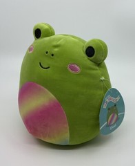 Squishmallows DOXL The Rainbow Belly Frog Plush Kelly Toys 8″ High NWT