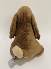 RUSS Berrie Target HOUND DOG Pup Plush Sad Eyes 8” Brown Tan Red Heart In Mouth