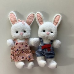 Vintage Gingham Bunny Rabbit Plush From Hallmark For Spring Easter Boy And Girl