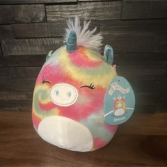 Squishmallows Shondie Tie-Dye Unicorn Plush Doll Small Multicolor 2021 7”