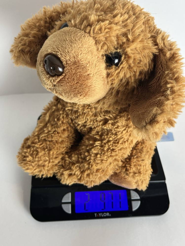 Cuddle Calm Weighted Brown Dog Plush Stuffed Animal 9” Hand Washable