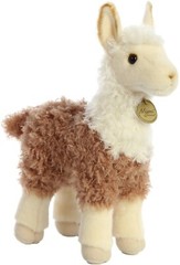 Aurora – Small Brown Miyoni – 12″ Llama 2 Tone – Adorable Stuffed Animal