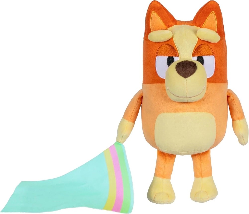 BLUEY Sleepy Time Bingo 13″ Sing Along Plush with Blanket 7 Fun Phrases new