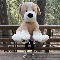 BEST MADE TOYS MASSIVE EXTRA LARGE STUFFED DOG 42″ INCHES TALL SEE ALL PHOTOs