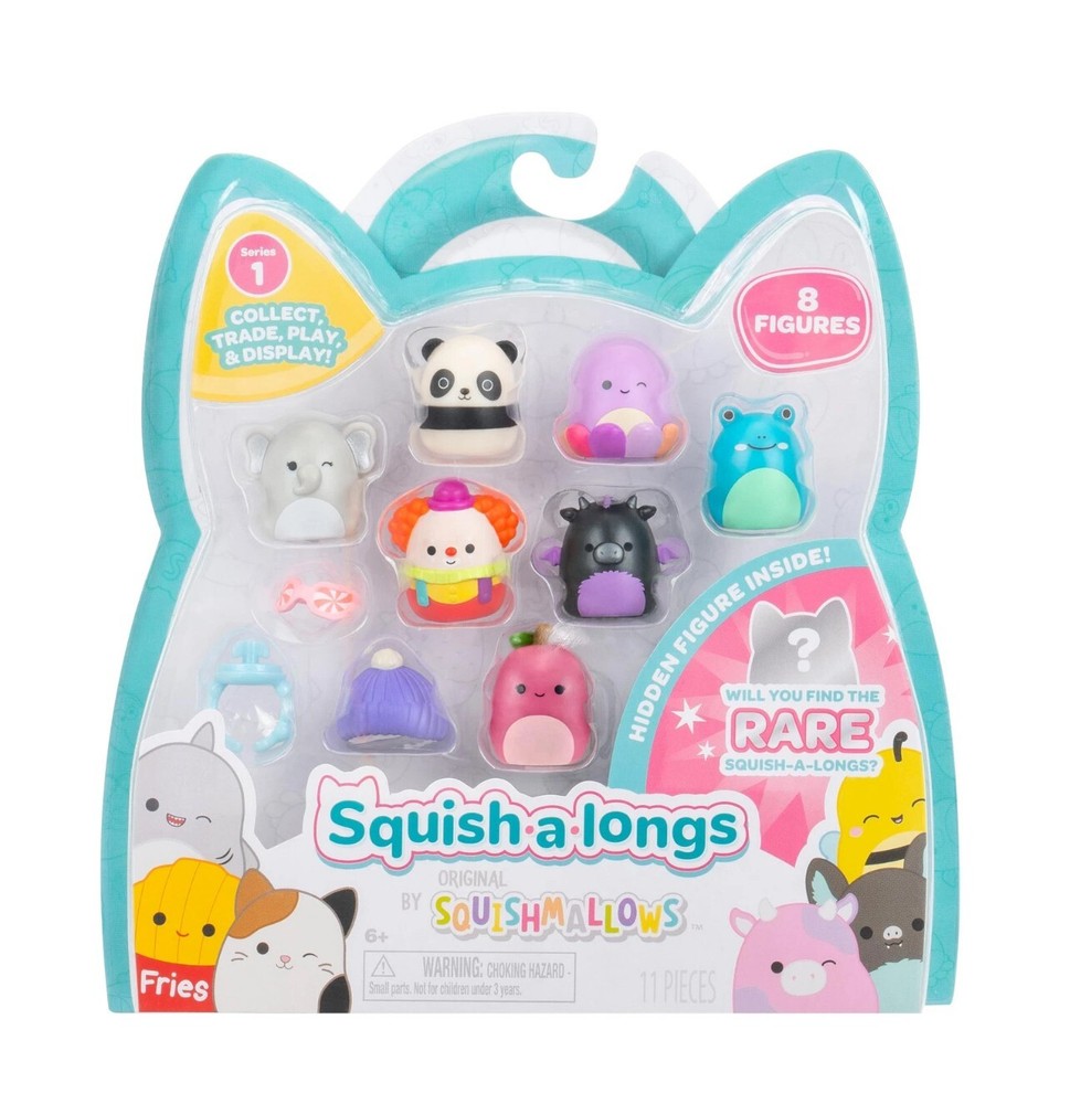NEW~ Squish-a-Longs Squishmallows 8 Figures Mini Figure Series 1 ring style 1