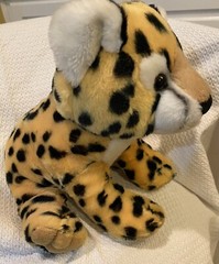 Destination Nation Leopard Cub Plush Stuffed Animal Toy 12”