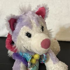 RARE Groovy Girls Petrageous HUSKY Puppy Dog Plush Stuffed Toy White Jacket 2006