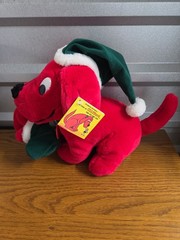Dakin Clifford the Big Red Dog Plush w/ Santa Hat Small 6-14in 1992 MPN 81510