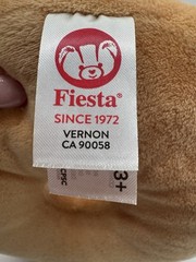 Fiesta 8” Plush Donut Pink White Icing Colorful Multicolored Sprinkles 2024 NWT