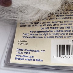 Ganz Webkinz Yorkie NWT Sealed Unused Code Plush HM070 Pink Bow Stuffed Animal