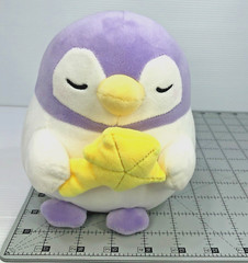 Takashoji Purple Penguin 7 Inch Plush Wishing Star Stuffed Animal Toy