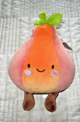 GiggleScape Orange & Red Vegetable Plush Toy Giggle Scape 10″ NWT FREE SHIPPING