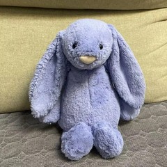 Jellycat Bashful Viola Bunny Stuffed Animal Plush Toy, Medium, Purple