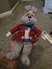 Vintage Mayor Clayton Beanie Bunny Plush Stuffed Animal GKTW 8” NWT