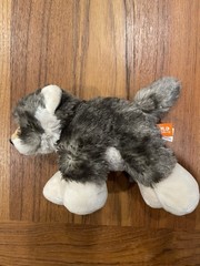 Wild Republic Gray Timber Wolf Plush 7″ Stuffed Animal Cuddlekins Realistic