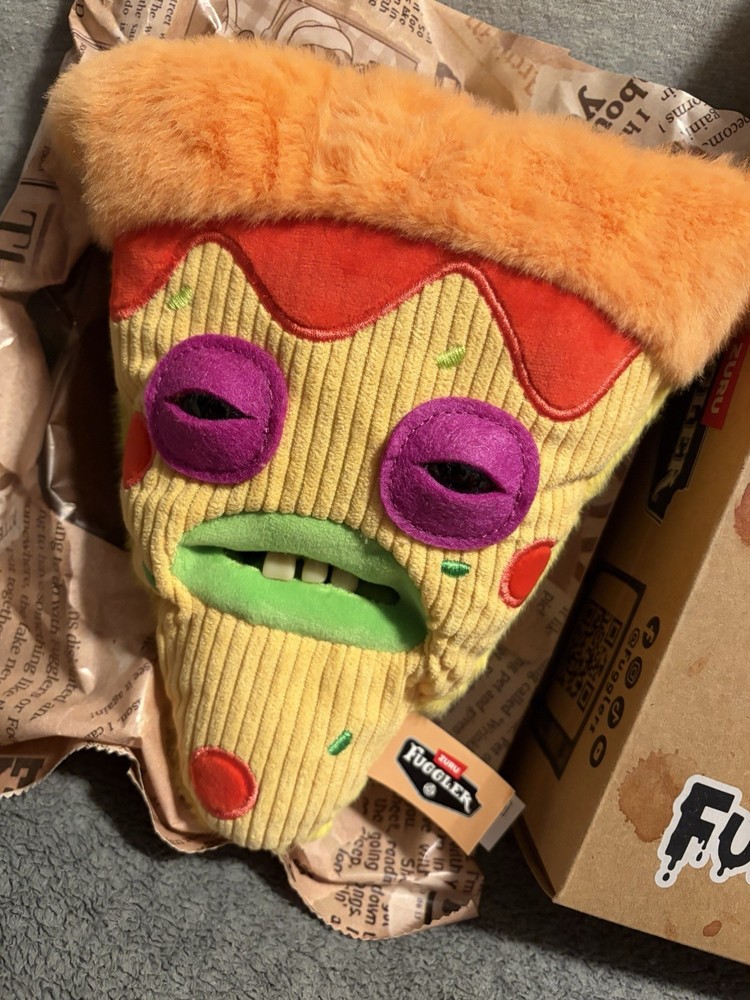 Fuggler Fuggalicious Pizza 🍕 Spicey Slicey 9″Plush Walmart Exclusive FREE2SHIP