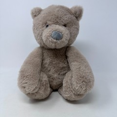 Cloud Island Bear Plush Stuffed Animal Brown Gray Nose Hook Loop Teddy Toy 10″