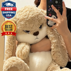 Angry Rabbit Plush Toy, 30cm Large Size Stuffed Bunny, Grumpy Cute Plush Doll*