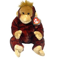 Vintage Ty Beanie Buddy Schweetheart Plush Stuffed Animal Orangutan 20″