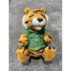 Dakin Tiger Plush Toy Kids 15in Orange Good Vintage Safari Jacket Collectible