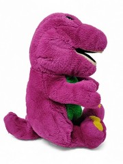 Vintage 1992 Golden Bear Barney Dinosaur Plush Stuffed Animal 12 Lyons Group Toy