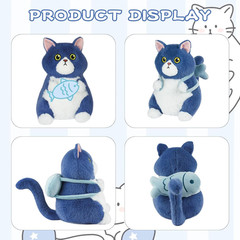 Microwavable Stuffed Animals, Cute Cat Heated Stuffed Animals Plushies, Heating