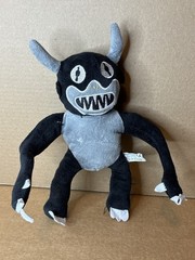 Rainbow Friends Plush Black Grey Stuffed Animal Pre-owned Slight Damage with Tag