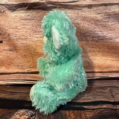 Goffa Intl Corp Mint Green Shaggy Plush Teddy Bear Stuffed Animal Bow 7″ Toy