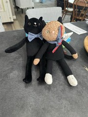 Target Cuddle Collab Cat Lot Plush 14” Social Cat Club Knit Stuffed Animal Toy