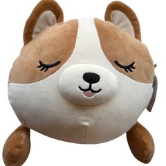 Squishmallows SleepAMallows Regina the Corgi Dog Brown White Plush RARE 18″