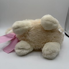 Walgreens Plush Bunny Rabbit 11” Cream Pink Bow Easter Cottage Cute Soft