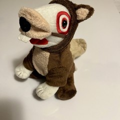 Target Dog Bullseye Plush in beaver costume. “Beaver 53” 2014